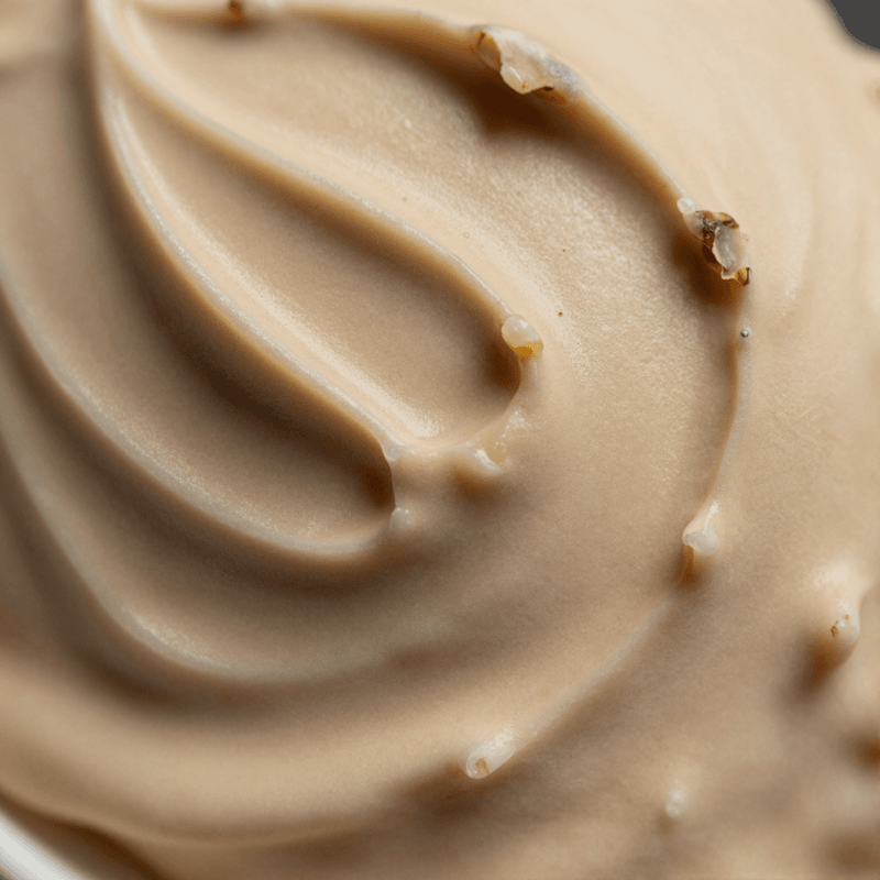 Hazelnut gelato closeup