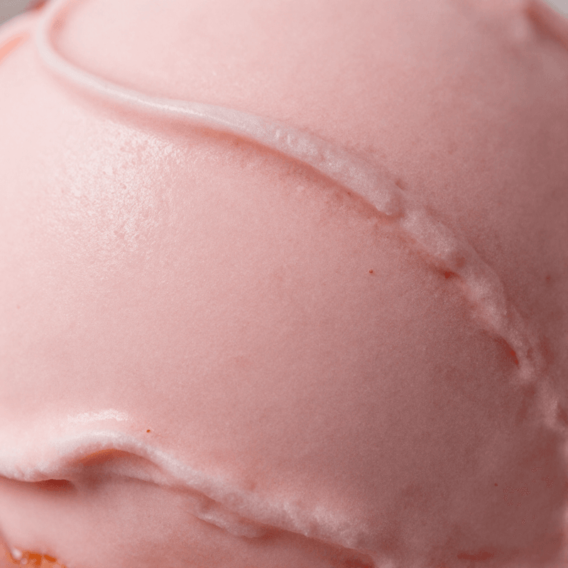 Strawberry gelato closeup