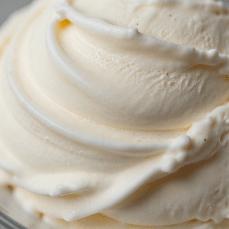 Vanilla gelato closeup